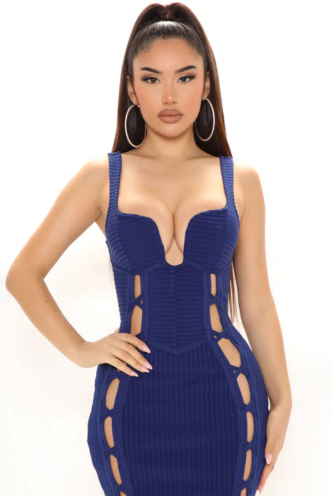 Midi Dress navy