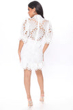 Lace mini dress