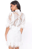 Lace mini dress