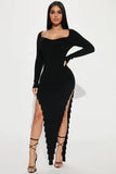 Seduction Pullover Dress - Black