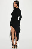 Seduction Pullover Dress - Black