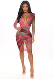 Mesh midi dress
