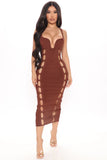 Midi Dress brown