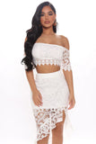 Caroline Crochet Skirt Set