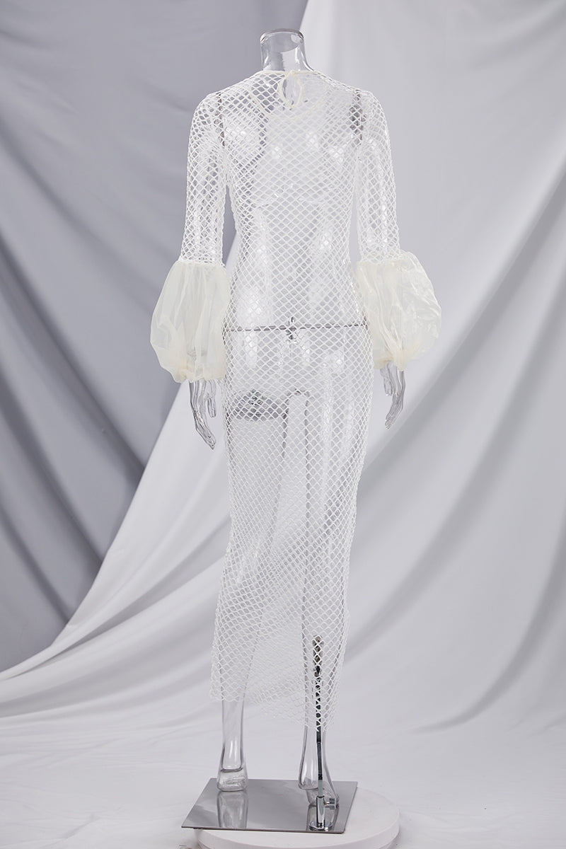 Long Mesh Dress