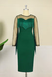 Tassel elegant midi dress