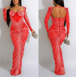 High quality sexy maxi dress