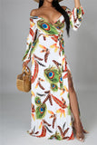 Floral print maxi dress
