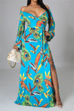 Floral print maxi dress