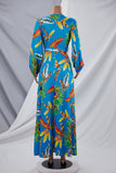 Floral print maxi dress