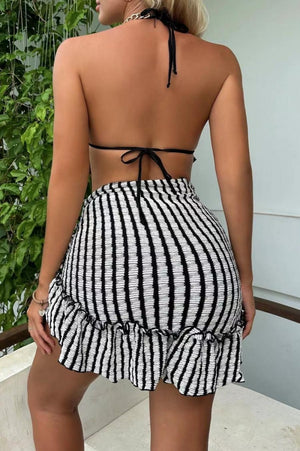 Lace three-piece swimsuit