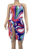Colorful two-piece swimsuit
