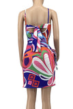 Colorful two-piece swimsuit