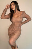 Midi Dress nude