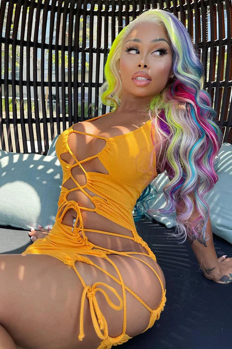 Sexy orange dress