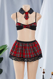 Lingerie set two pieces top and skirt