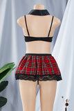 Lingerie set two pieces top and skirt