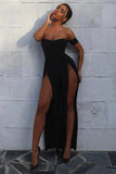 Jumpsuit with a high cut