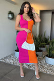 Two tone dress