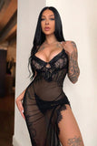 Lace Nightgown - Black
