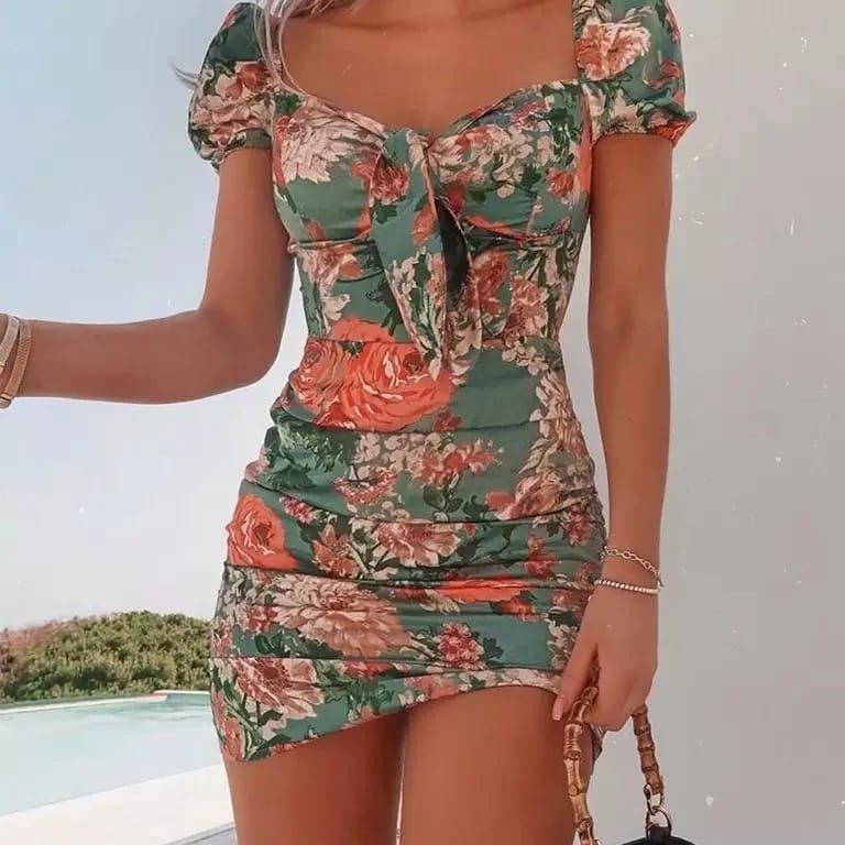 Floral mini dress