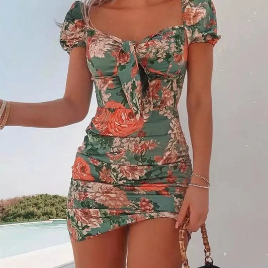 Floral mini dress