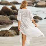 White beach dress