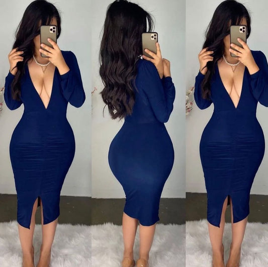 Dark blue dress