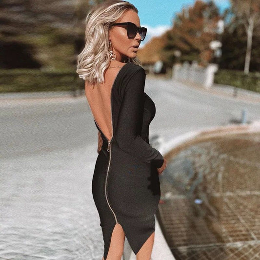 Elegant and sexy evening dress3