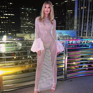 Long Mesh Dress