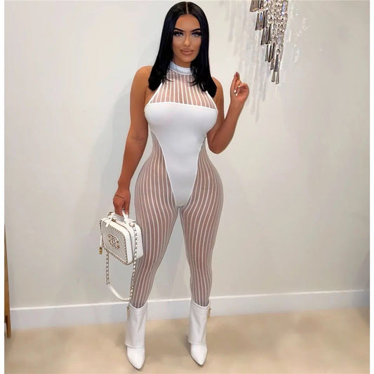 Sexy white jumpsuit