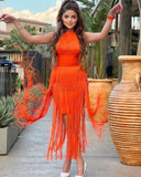 Sexy orange dress
